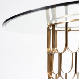 Pino 4-5 Brass Dining Table - thumbnail 4