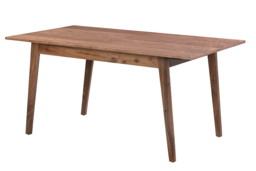 Capri Walnut Extending Dining Table and 6 Mason Chalk Chairs - thumbnail 3