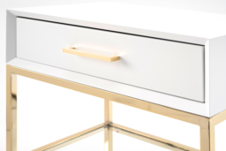 Duo White Bedside Table - thumbnail 5
