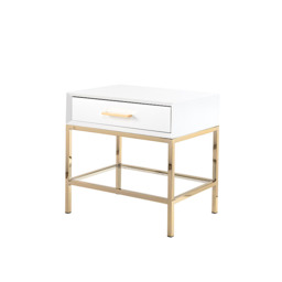 Duo White Bedside Table - thumbnail 7