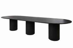 Ophelia Black XL Dining Table - thumbnail 6