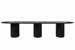 Ophelia Black XL Dining Table - thumbnail 1