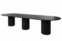Ophelia Black XL Dining Table - thumbnail 3