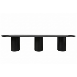 Ophelia Black XL Dining Table - thumbnail 5