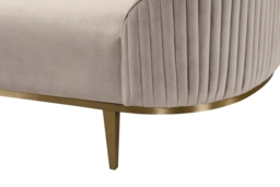 Ella Three Seat Sofa - Chalk - Brass Base - thumbnail 5