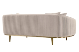 Ella Three Seat Sofa - Chalk - Brass Base - thumbnail 4
