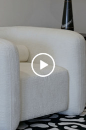 Munich Armchair – Ivory Chenille - thumbnail 6