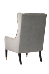 Grayson Armchair Dove Grey - Brushed Gold - thumbnail 4