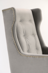 Grayson Armchair Dove Grey - Brushed Gold - thumbnail 5