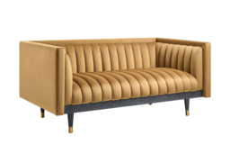 Metz Two Seat Sofa - Camel - thumbnail 4
