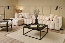 "Berlin Extra Large Left-Hand Corner Sofa Light Taupe Chenille " - thumbnail 6