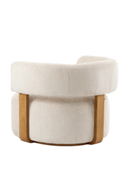 Pax Accent chair - Light Taupe - Chestnut - thumbnail 5