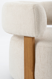Pax Accent chair - Light Taupe - Chestnut - thumbnail 8
