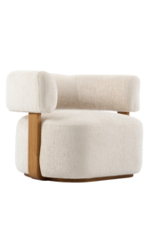 Pax Accent chair - Light Taupe - Chestnut - thumbnail 1