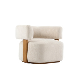 Pax Accent chair - Light Taupe - Chestnut - thumbnail 9
