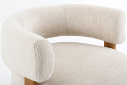 Pax Accent chair - Light Taupe - Chestnut - thumbnail 6
