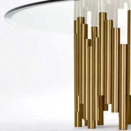 Rubell Brass Coffee Table - thumbnail 3