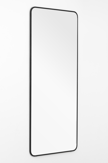 Alana Extra Large Leaning Mirror - Matt Black - image 1