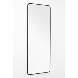 Alana Extra Large Leaning Mirror - Matt Black - thumbnail 3