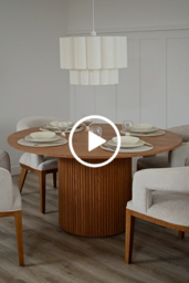 "Ophelia Chestnut Circular Dining Table " - thumbnail 5