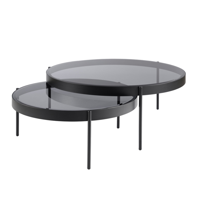 Orion Black Nesting Coffee Tables - image 1
