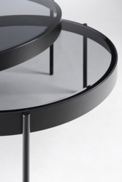 Orion Black Nesting Coffee Tables - thumbnail 5