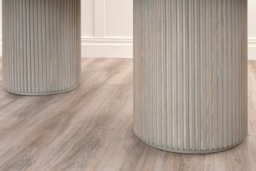 Ophelia Washed Grey Oak Dining Table - thumbnail 6