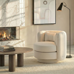 Calvin Swivel Armchair - Calico - thumbnail 2