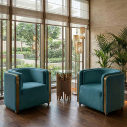 Ozman Lounge Chair - Peacock - thumbnail 3