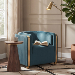 Ozman Lounge Chair - Peacock - thumbnail 2