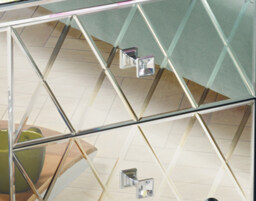 Knightsbridge Mirrored Three Drawer Chest - thumbnail 5