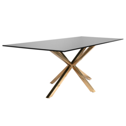 Aster Brass Dining Table - thumbnail 3