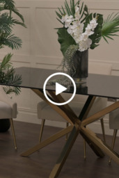 Aster Brass Dining Table - thumbnail 6
