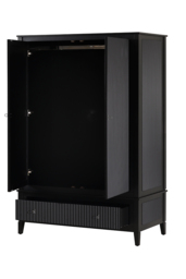 "Heidi Black Wardrobe Brass/Silver " - thumbnail 9