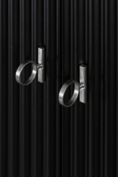 "Heidi Black Wardrobe Brass/Silver " - thumbnail 7