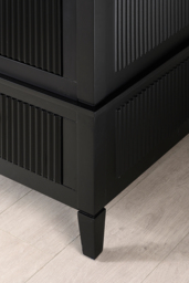 "Heidi Black Wardrobe Brass/Silver " - thumbnail 5