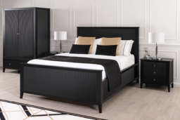 "Heidi Black Wardrobe Brass/Silver " - thumbnail 4