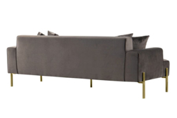 Duke Three Seat Sofa - Carbon - Brass base - thumbnail 5