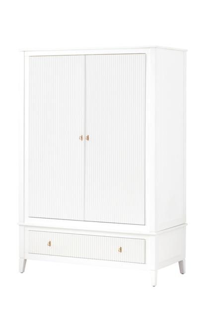 "Heidi White Wardrobe Brass/Silver " - image 1