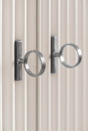 "Heidi White Wardrobe Brass/Silver " - thumbnail 6