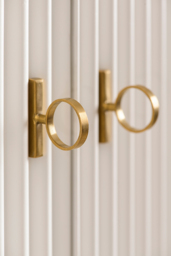"Heidi White Wardrobe Brass/Silver " - thumbnail 5