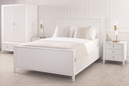 "Heidi White Wardrobe Brass/Silver " - thumbnail 2
