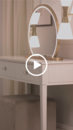 "Heidi White Wardrobe Brass/Silver " - thumbnail 3