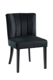 "Set of 2 Hatfield Dining Chairs - Black Velvet              " - thumbnail 4