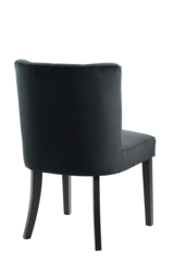 "Set of 2 Hatfield Dining Chairs - Black Velvet              " - thumbnail 6