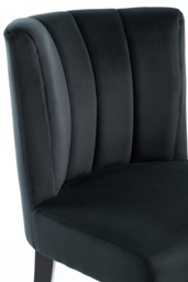 "Set of 2 Hatfield Dining Chairs - Black Velvet              " - thumbnail 8