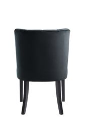 "Set of 2 Hatfield Dining Chairs - Black Velvet              " - thumbnail 7