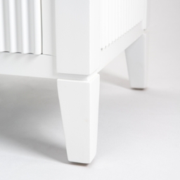 Heidi White Chest of Drawers Brass/Silver - thumbnail 8