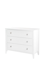 Heidi White Chest of Drawers Brass/Silver - thumbnail 4