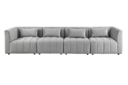 "Essen Four Seat Sofa – Dove Grey "